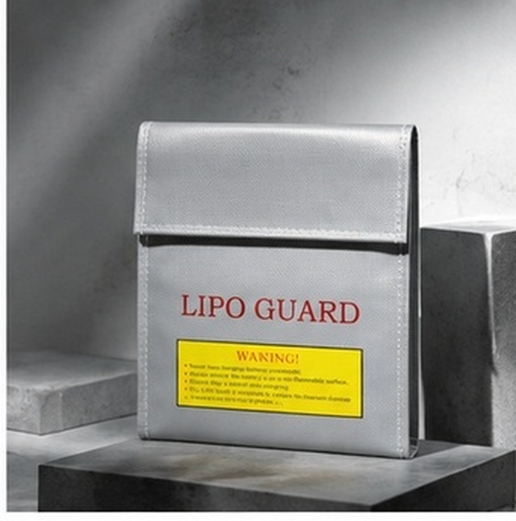 Lipo Battery Fireproof Safety Charge Box - กระเป๋าเก็บแบตเตอรี่ลิโพแบบทนไฟ ขนาด 18x23 ซม. แข็งแรงทนทาน ป้องกันการระเบิด