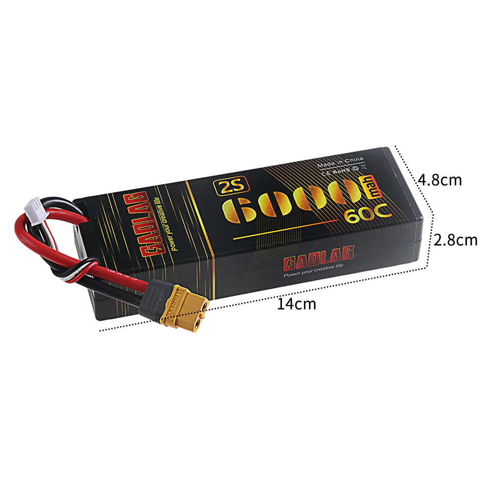 แบตเตอรี่ลิเธียมโพลิเมอร์ 2S 3 - 4S Lipo Battery 14.8V 6000Mah บทวิจารณ์และราคา
