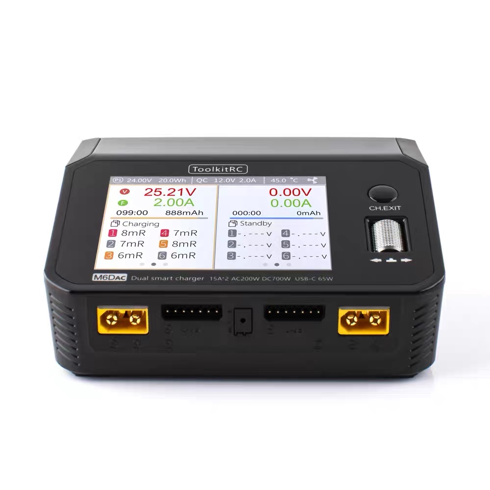 ชุดเครื่องมือชาร์จแบตเตอรี่ To - Toolkitrc M6Dac Smart Charger บทวิจารณ์และราคา