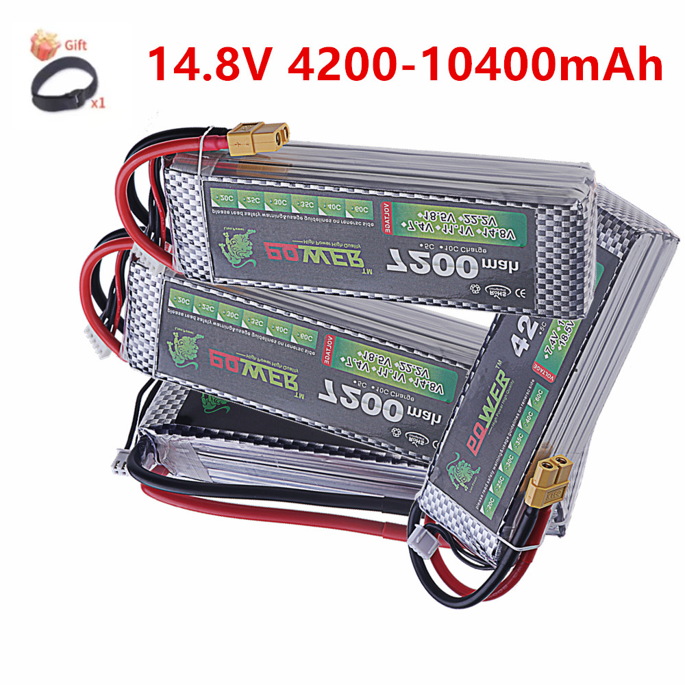 แบตเตอรี่ลิเธียมโพลิเมอร์ 4200 - 4S Lipo Battery 14.8V 6000Mah บทวิจารณ์และราคา